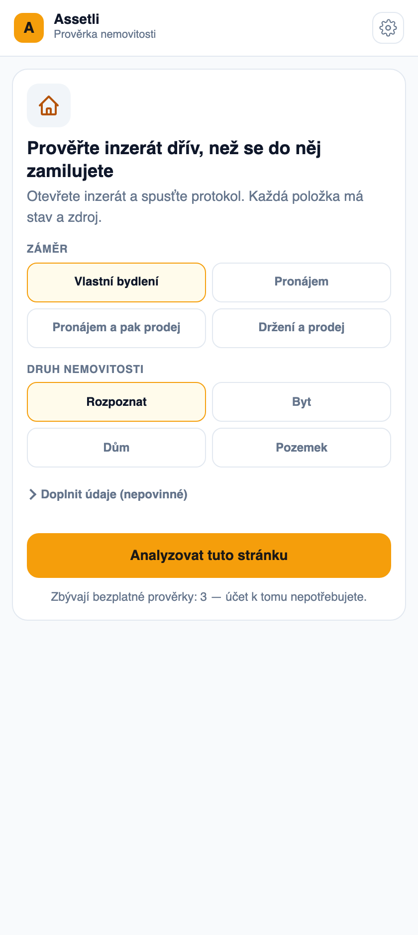Start u inzerátu