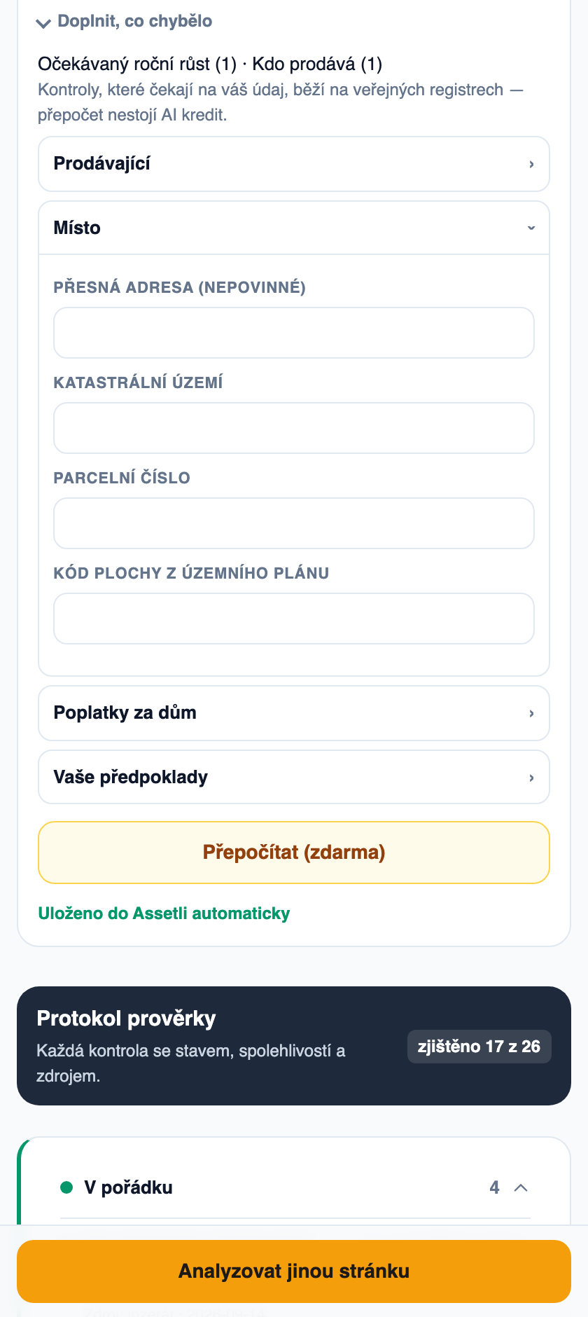 Doplnění zdarma